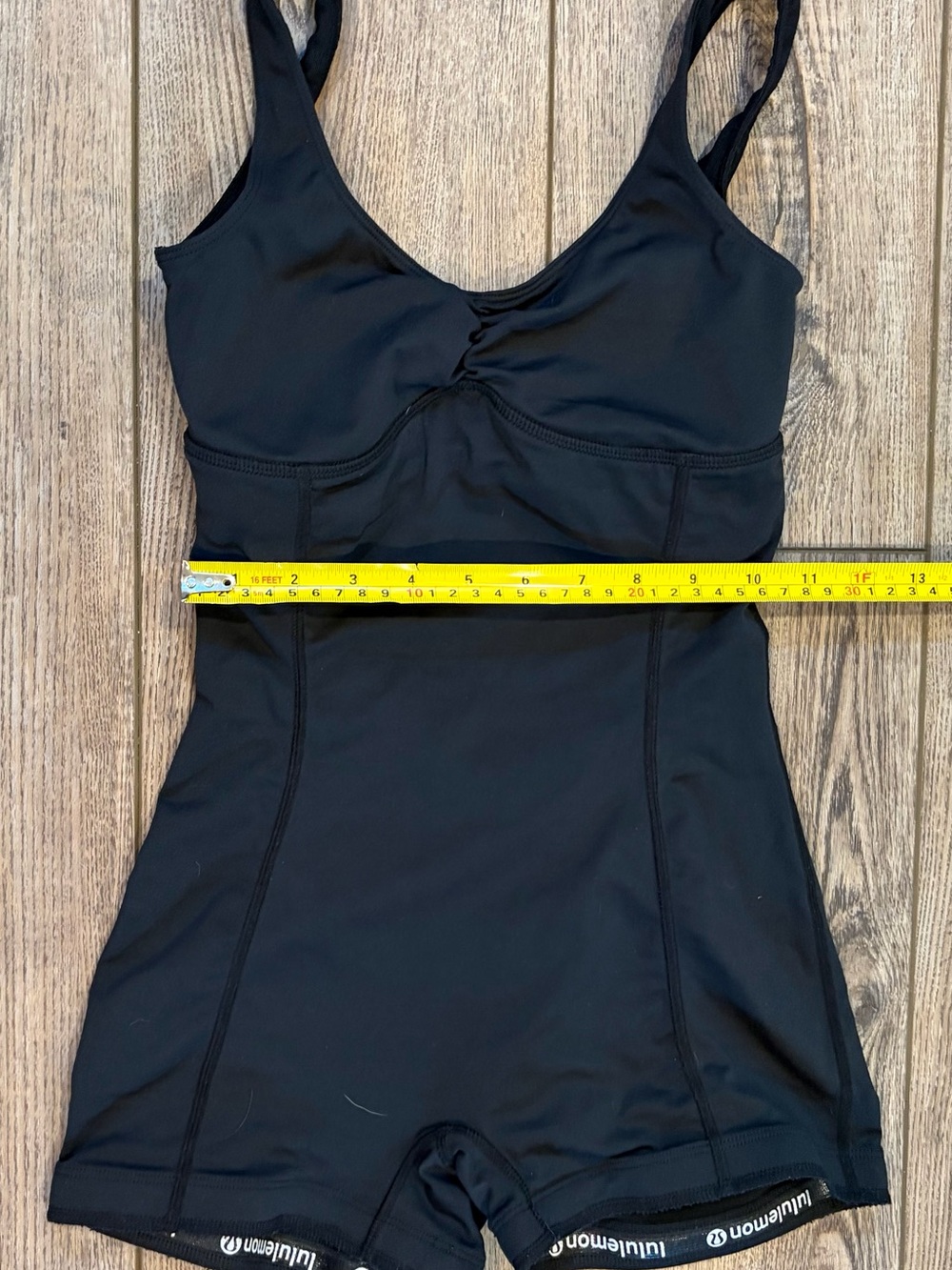 lululemon Upstage Dance Bodysuit Black One Piece Unitard Romper - Picture 7 of 8